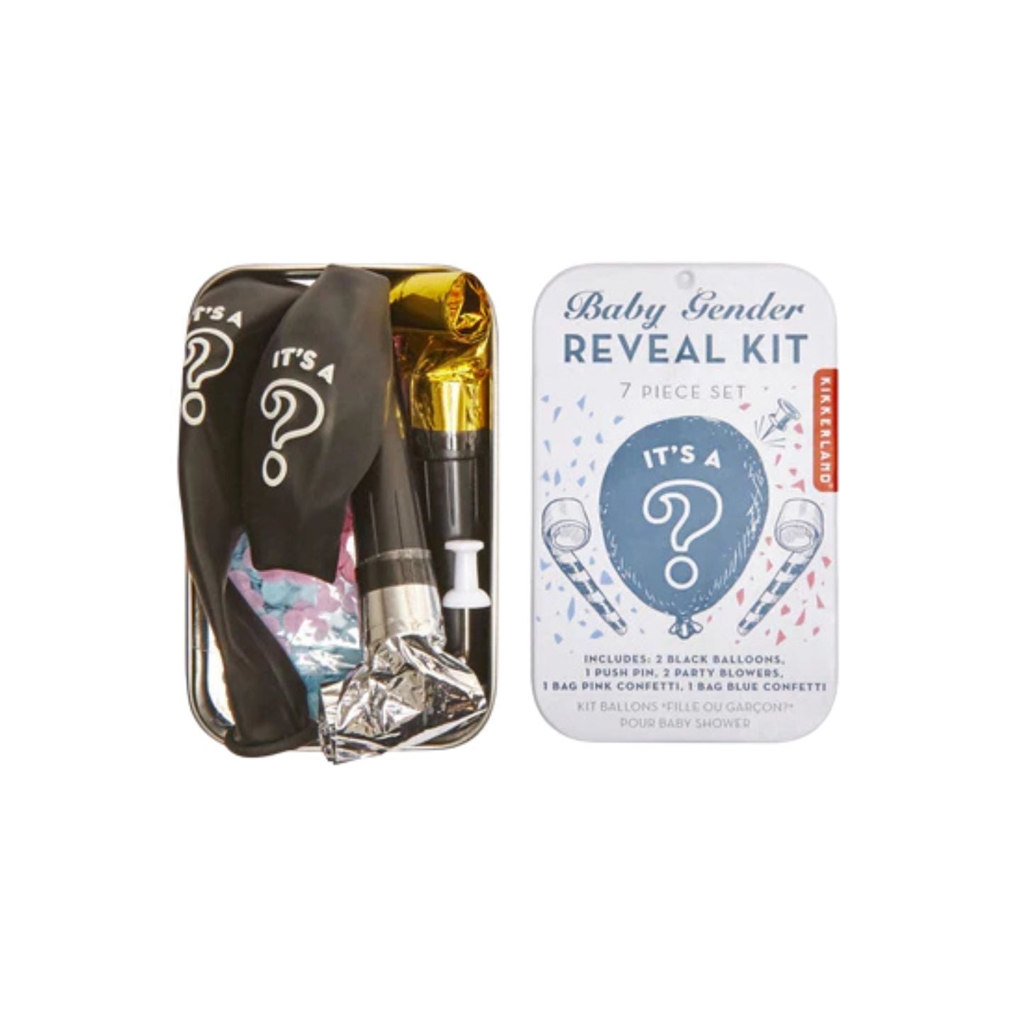 Kit DIY Baby Gender Reveal avec ballons et décorations colorées
