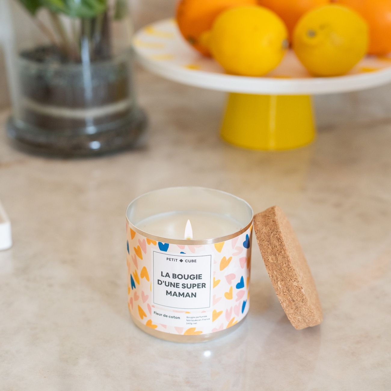 Bougie Fleur de Coton - La bougie d'une super maman
