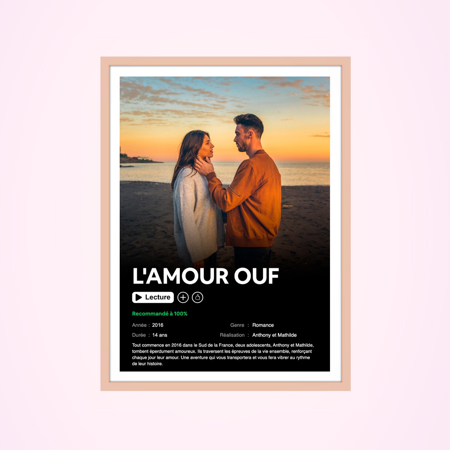 Affiche personnalisée au design moderne avec éléments graphiques