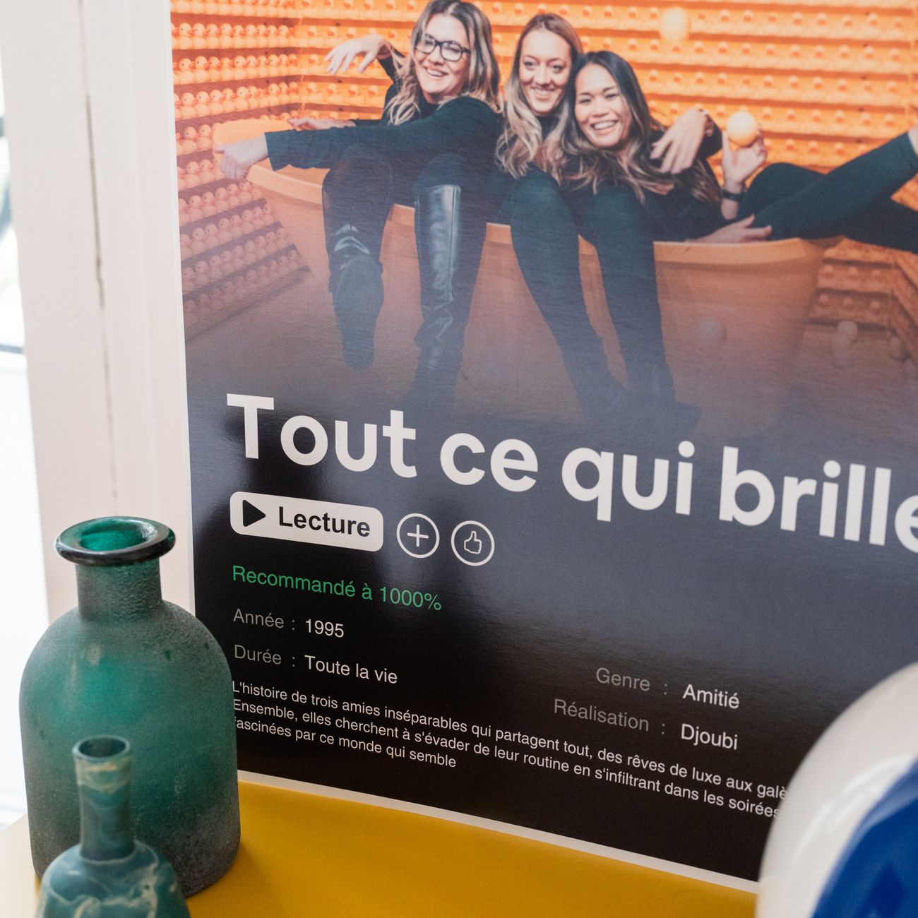 Affiche personnalisée avec design emblématique de film