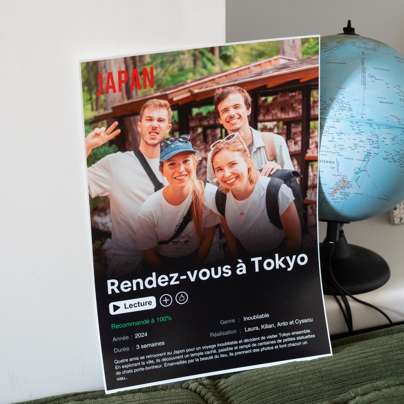 Affiche personnalisée avec design emblématique de film