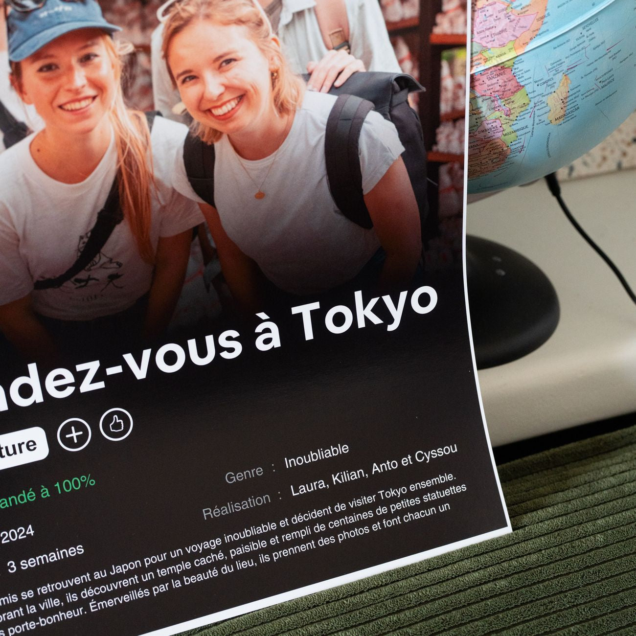 Affiche personnalisée avec design emblématique de film