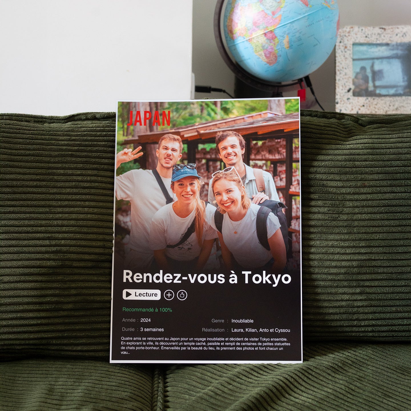 Affiche personnalisée avec design emblématique de film