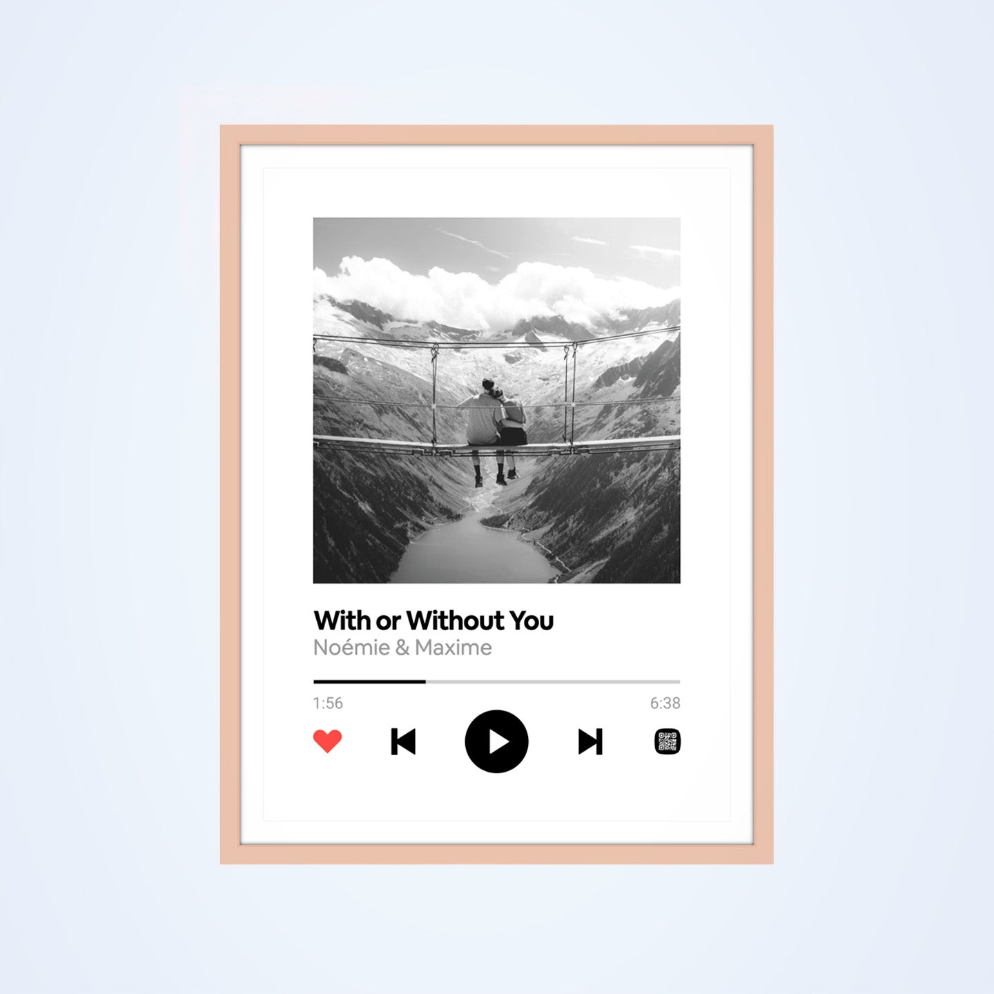 Affiche Spotify avec un design moderne et des notes de musique