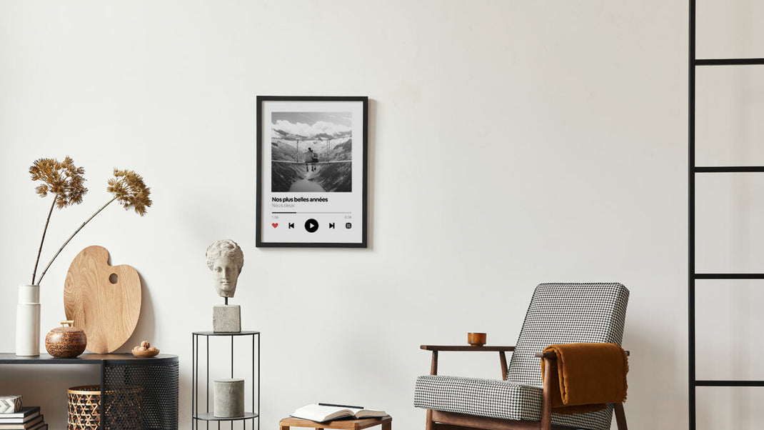 Affiche lecteur de musique - Petit Cube