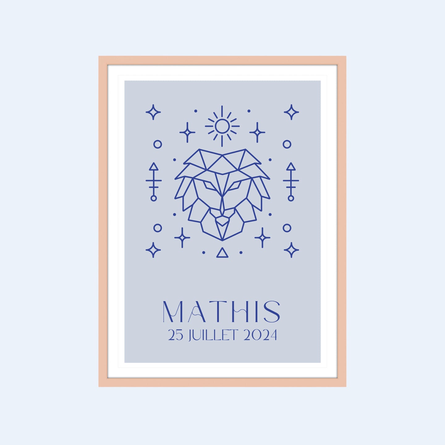 Affiche du zodiaque avec motifs graphiques distincts.