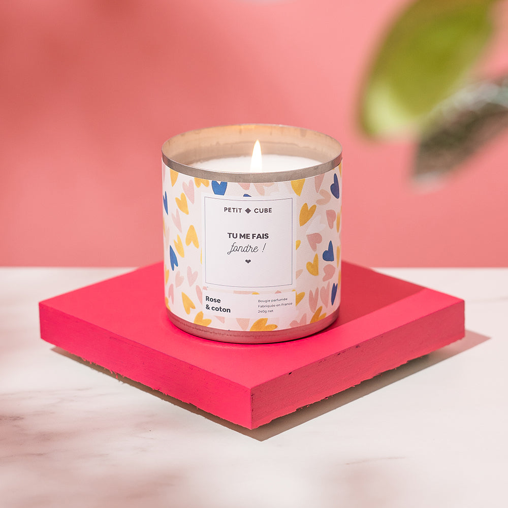 Bougie personnalisée à offrir