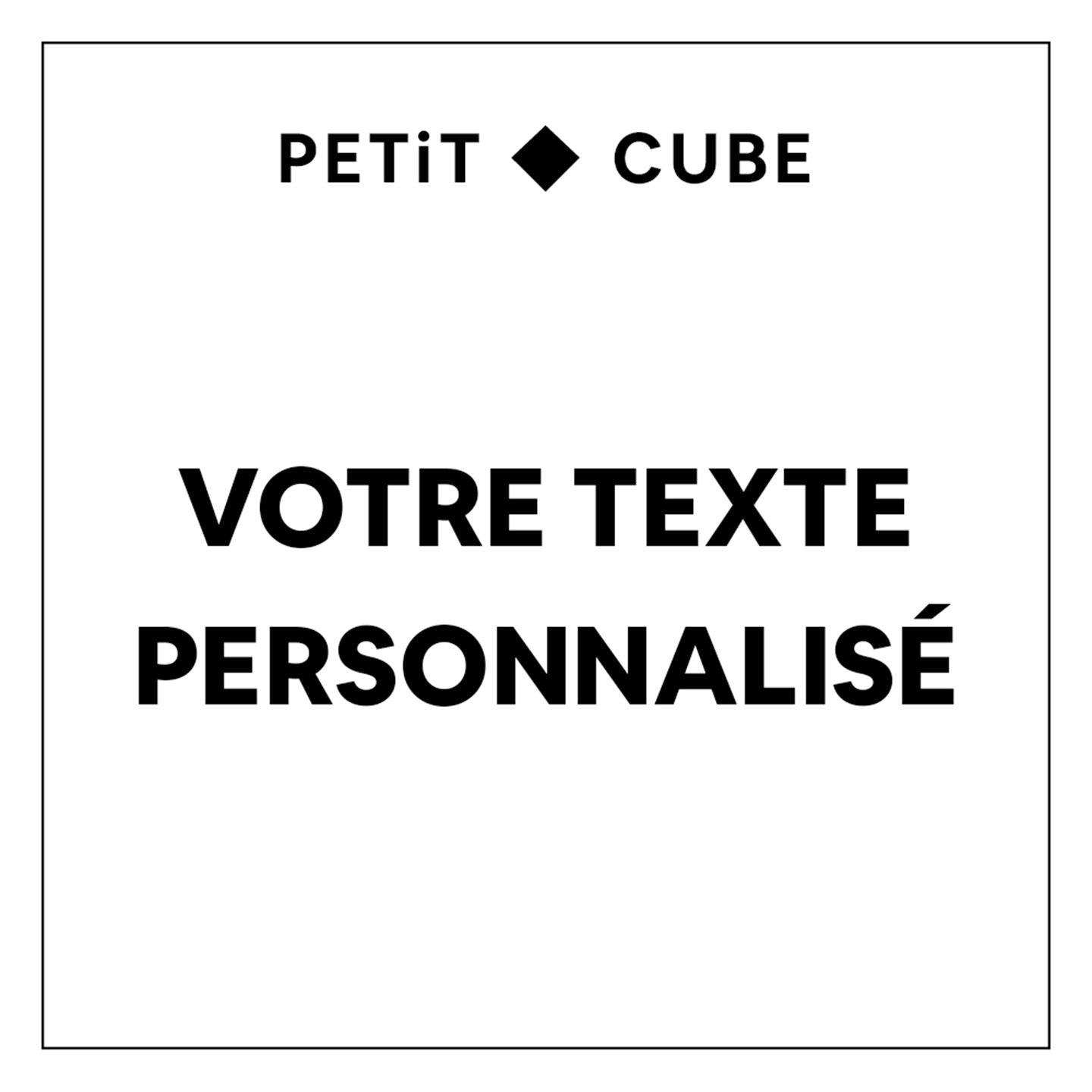 Personnalisation de la face avant avec un message doux visible.