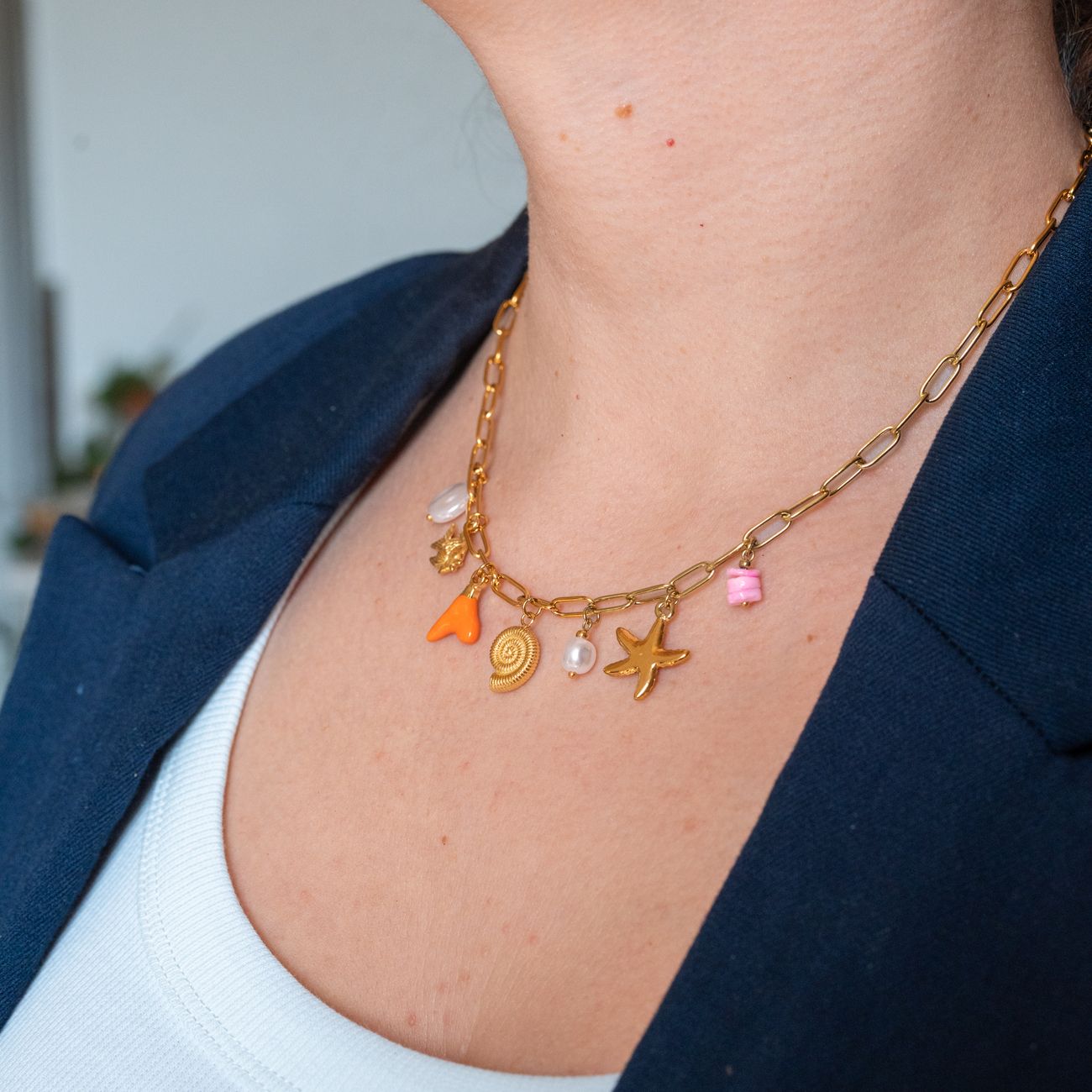 Collier charms été