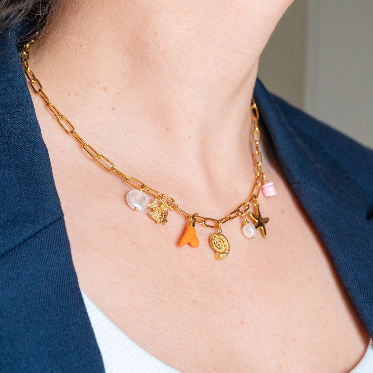 Collier charms été