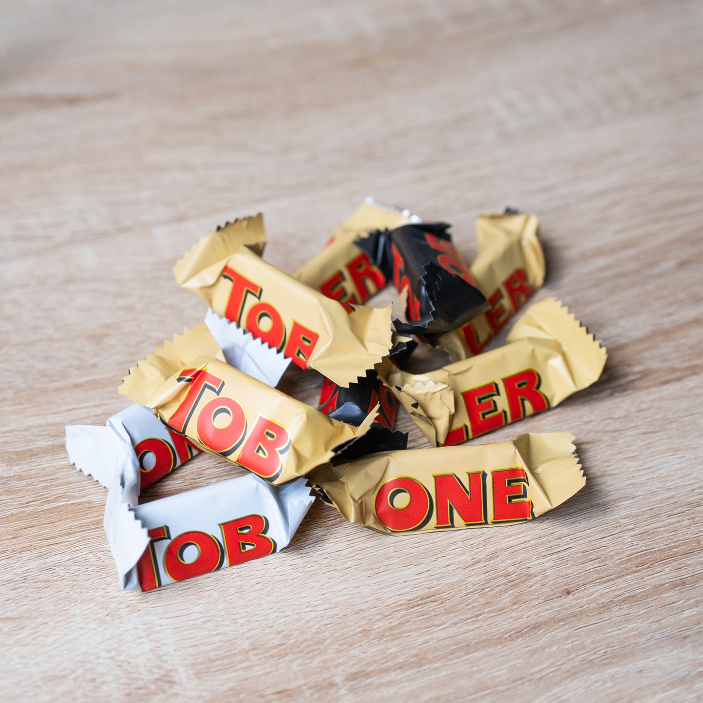Mini Toblerones dans une boîte festive pour la fête des pères.