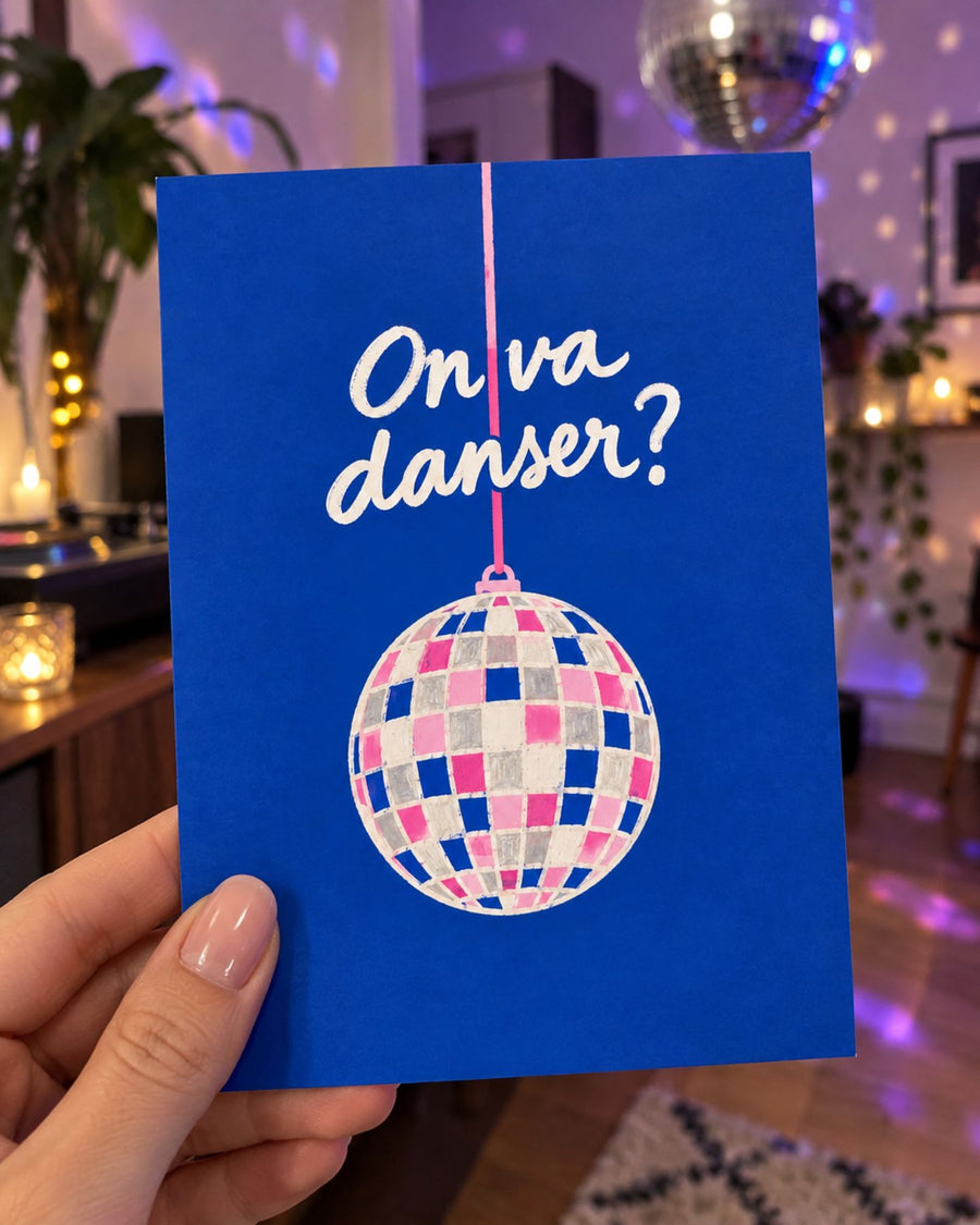 Carte personnalisée avec un design festif et coloré