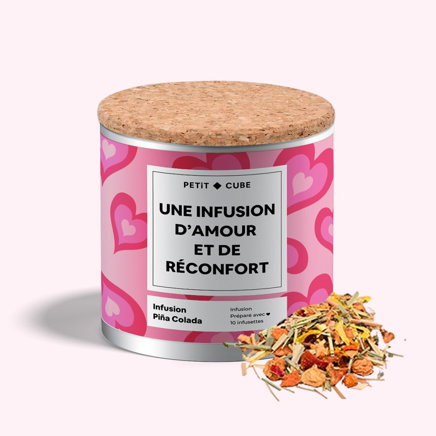 Boîte de thé personnalisée avec un design élégant et moderne.