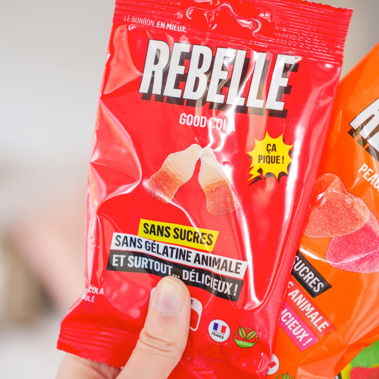 Trio de bonbons végan avec oursons et bouteilles de cola