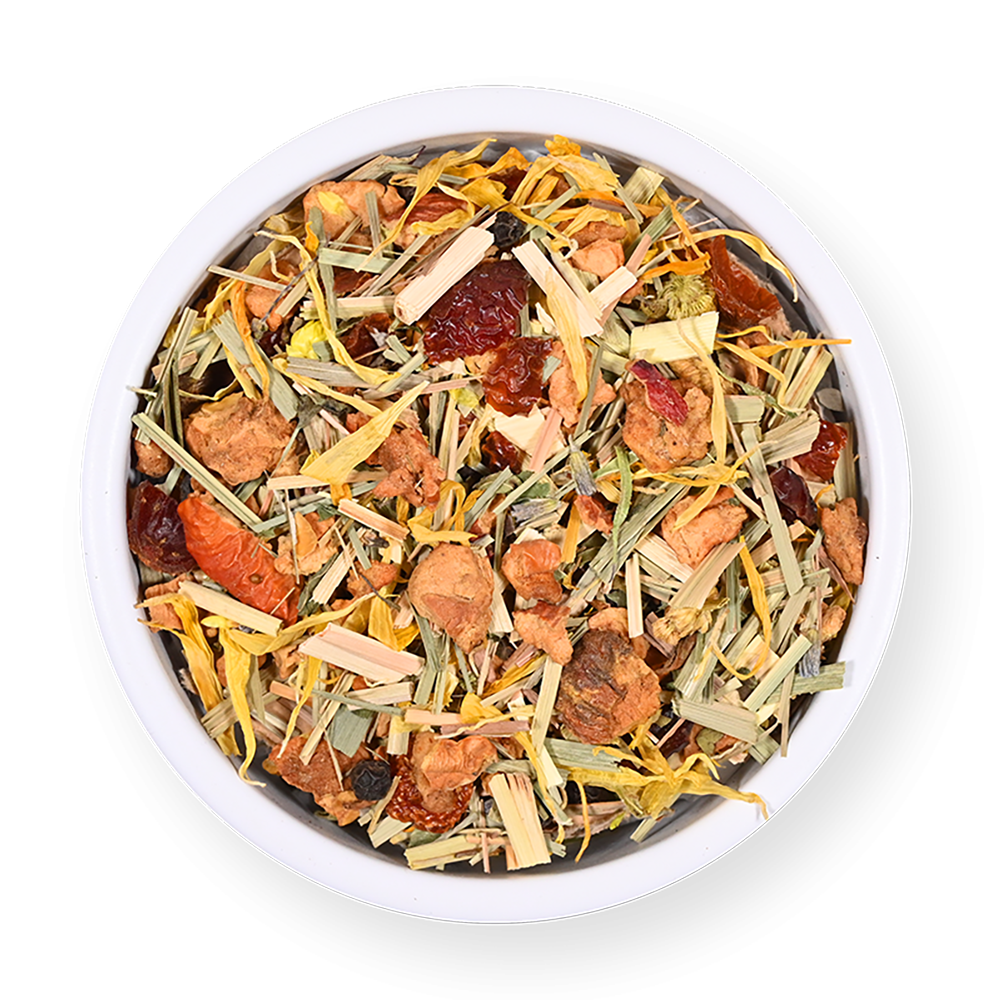 Boîte de thé personnalisée avec infusion pomme-citronnelle