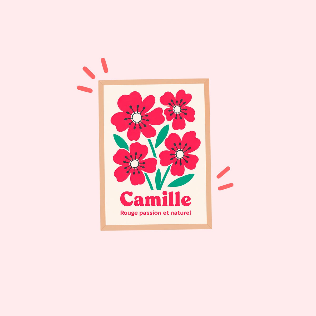 Affiches personnalisées florale