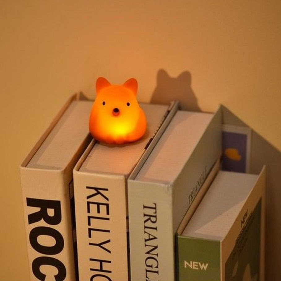 Mini veilleuse renard avec lumière douce et couleurs changeantes