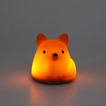 Mini veilleuse renard avec lumière douce et couleurs changeantes