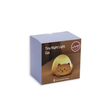 Mini veilleuse chat avec texture douce et couleurs changeantes