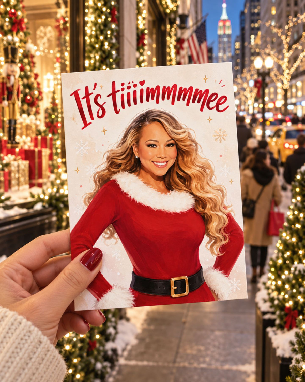 Carte personnalisée Mariah avec design moderne et élégant