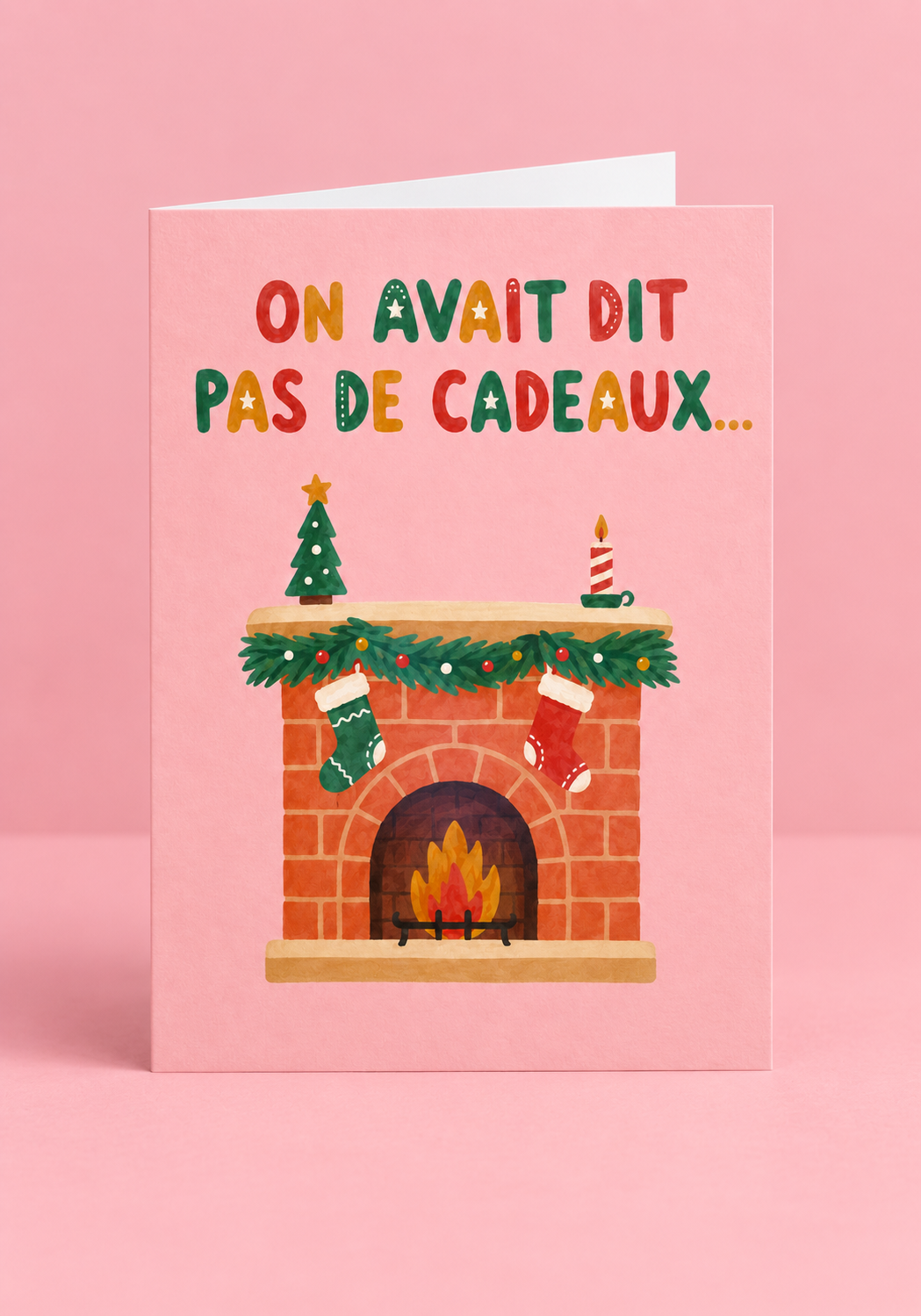 Carte personnalisée avec motif élégant et texte stylisé