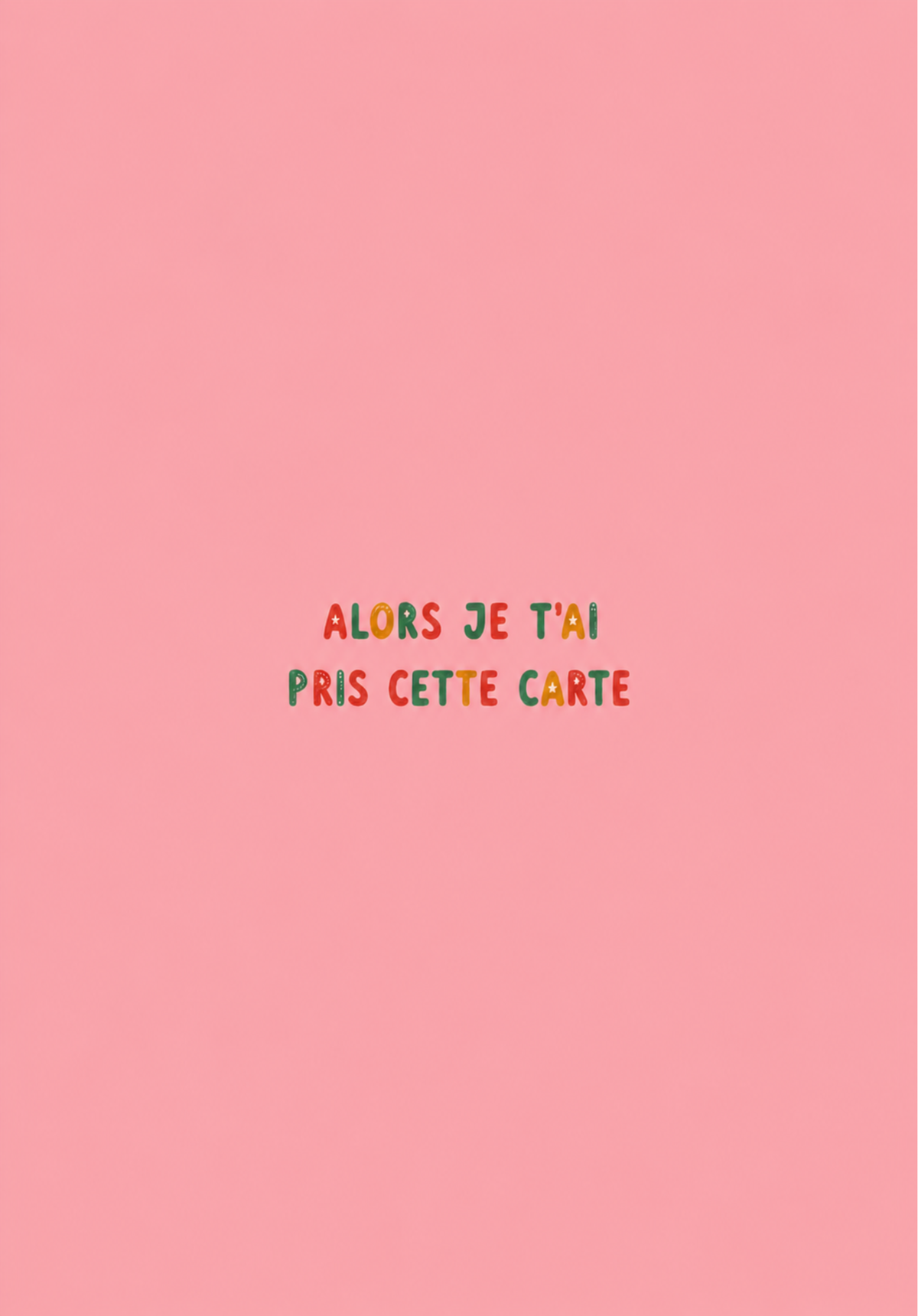 Carte personnalisée avec motif élégant et texte distinctif