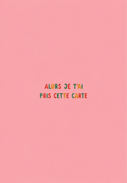 Carte personnalisée avec motif élégant et texte distinctif