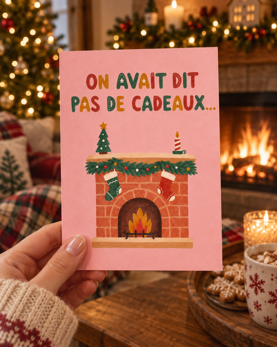 Carte personnalisée avec un design minimaliste et élégant