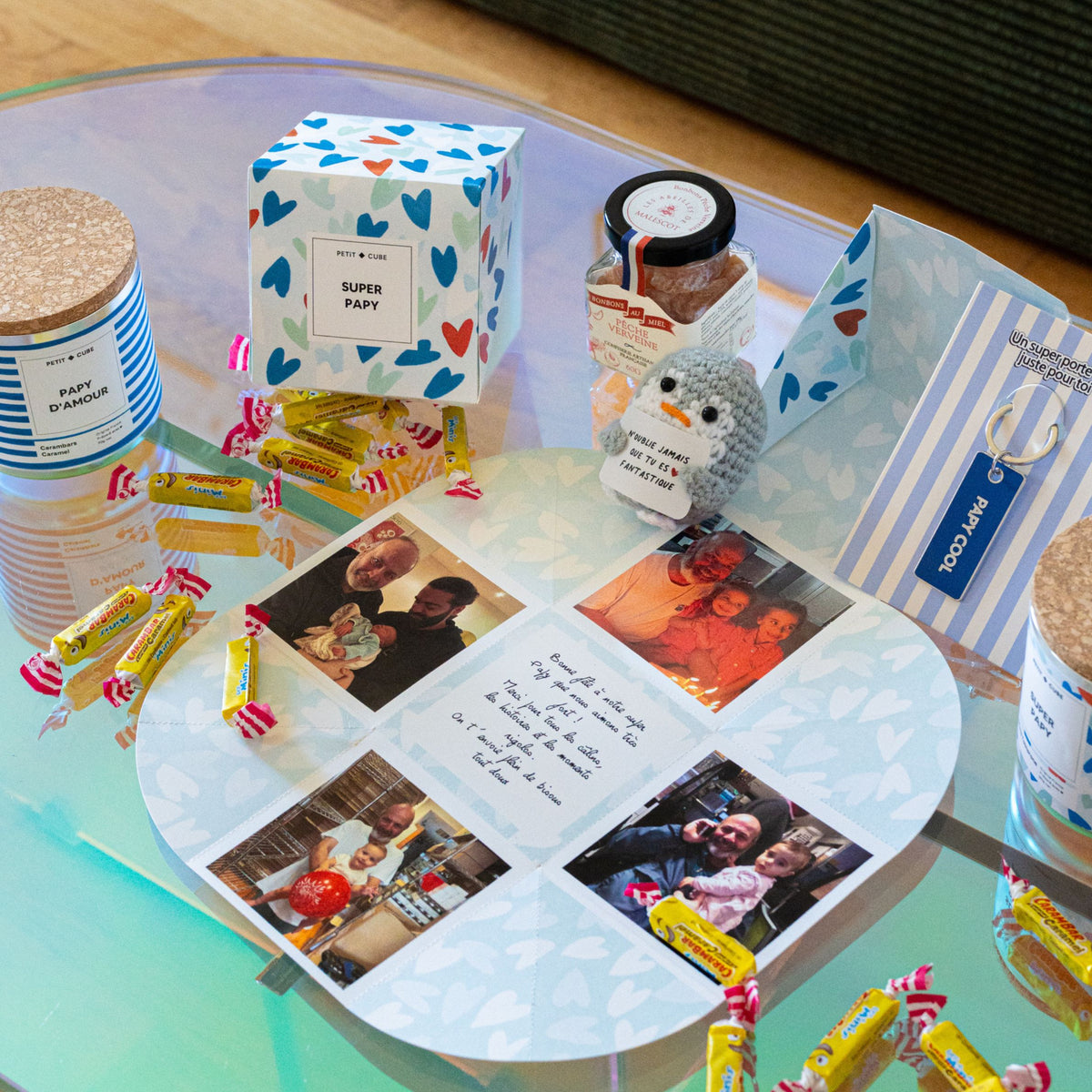 Cube photo personnalisé, cadre multi-photos pliable en bois, cadeau d'anniversaire créatif, décoration de bureau amusante, cadeau d'anniversaire pour Cube photo personnalisé, cadre multi-photos pliable en bois, cadeau d'anniversaire créatif, décoration de bureau amusante, cadeau d'anniversaire pour