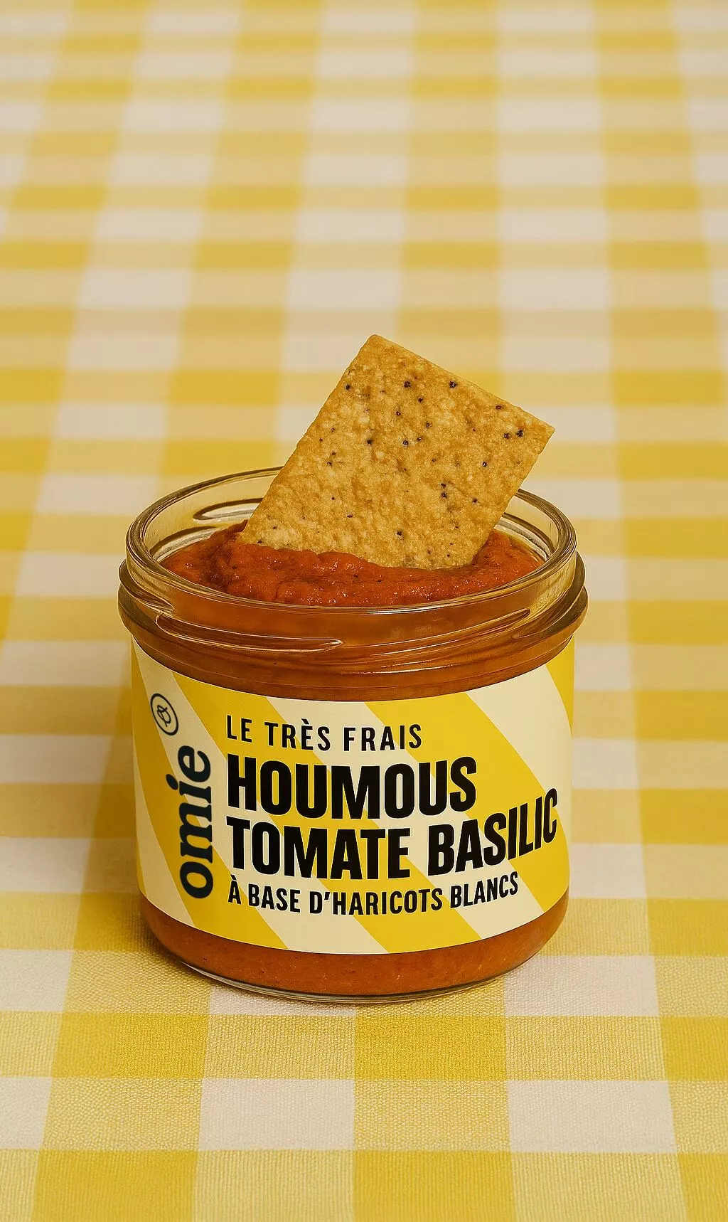 Houmous tomate basilic