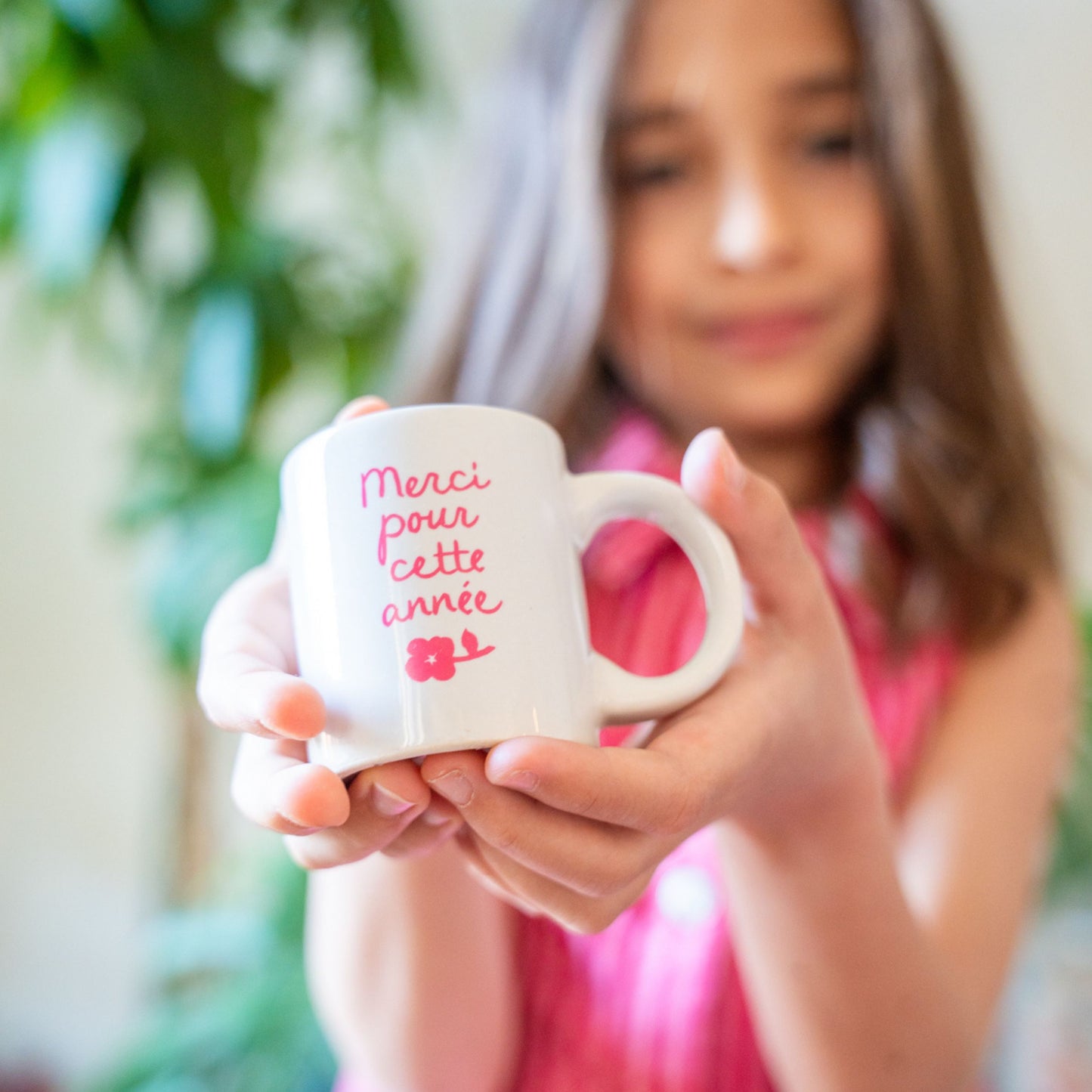 Tasse à café sérigraphiée avec message de remerciement
