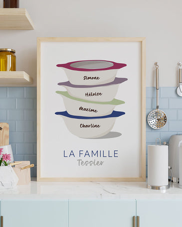 Affiche famille bols Breton - Petit Cube