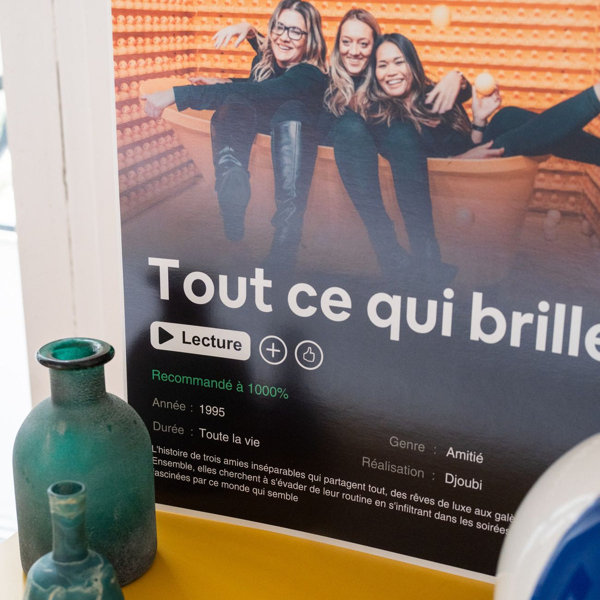 Affiche personnalisée avec design emblématique de film