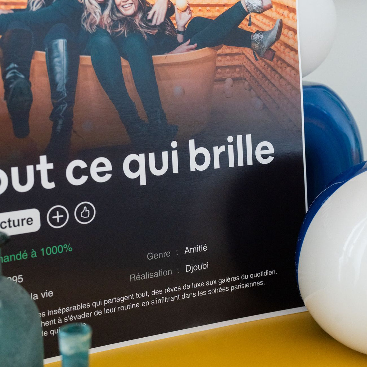 Affiche personnalisée avec design emblématique de film