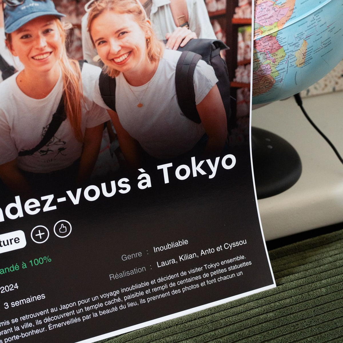 Affiche personnalisée avec design emblématique de film