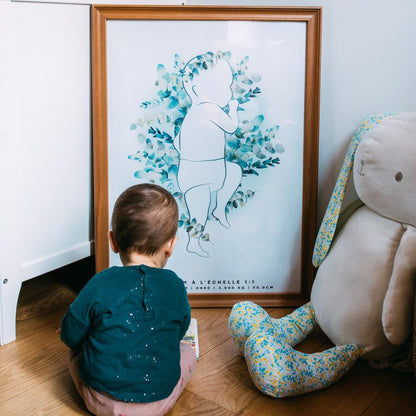 Affiche de naissance personnalisée - euca