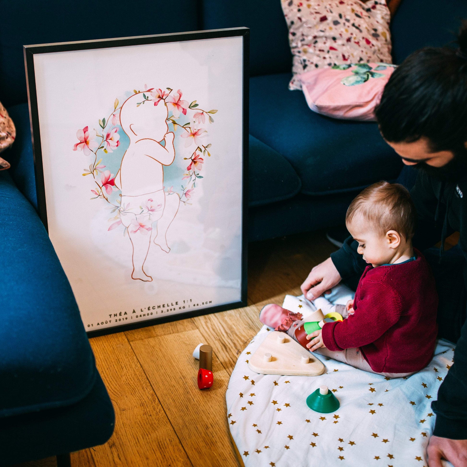 Affiche de naissance personnalisée - spring