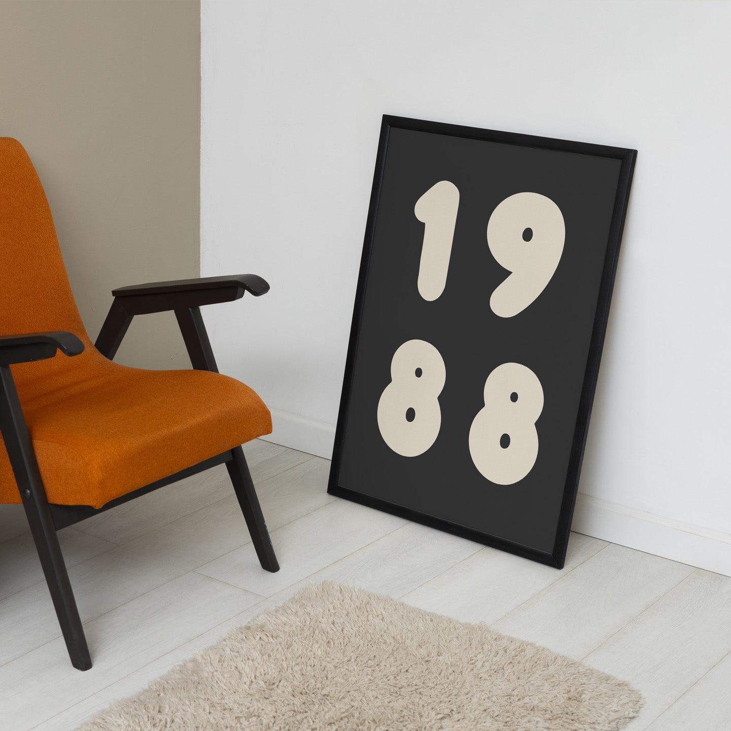 Affiche à personnaliser avec votre année fétiche