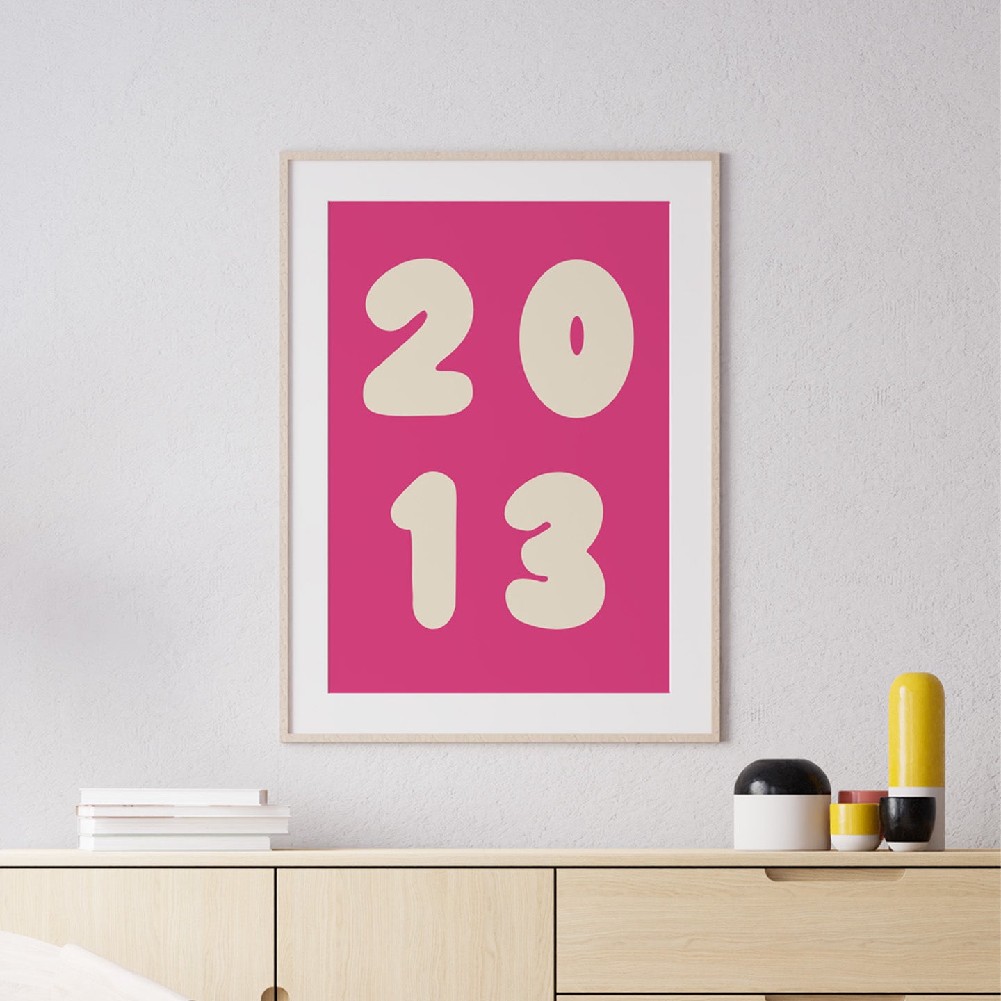 Affiche personnalisée avec une année souvenir