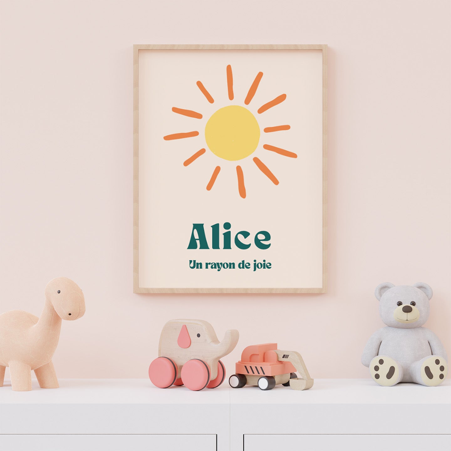 Affiche personnalisée soleil