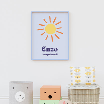 Affiche personnalisée soleil