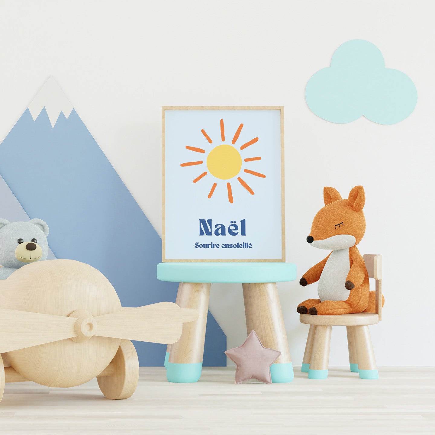 Affiche personnalisée soleil