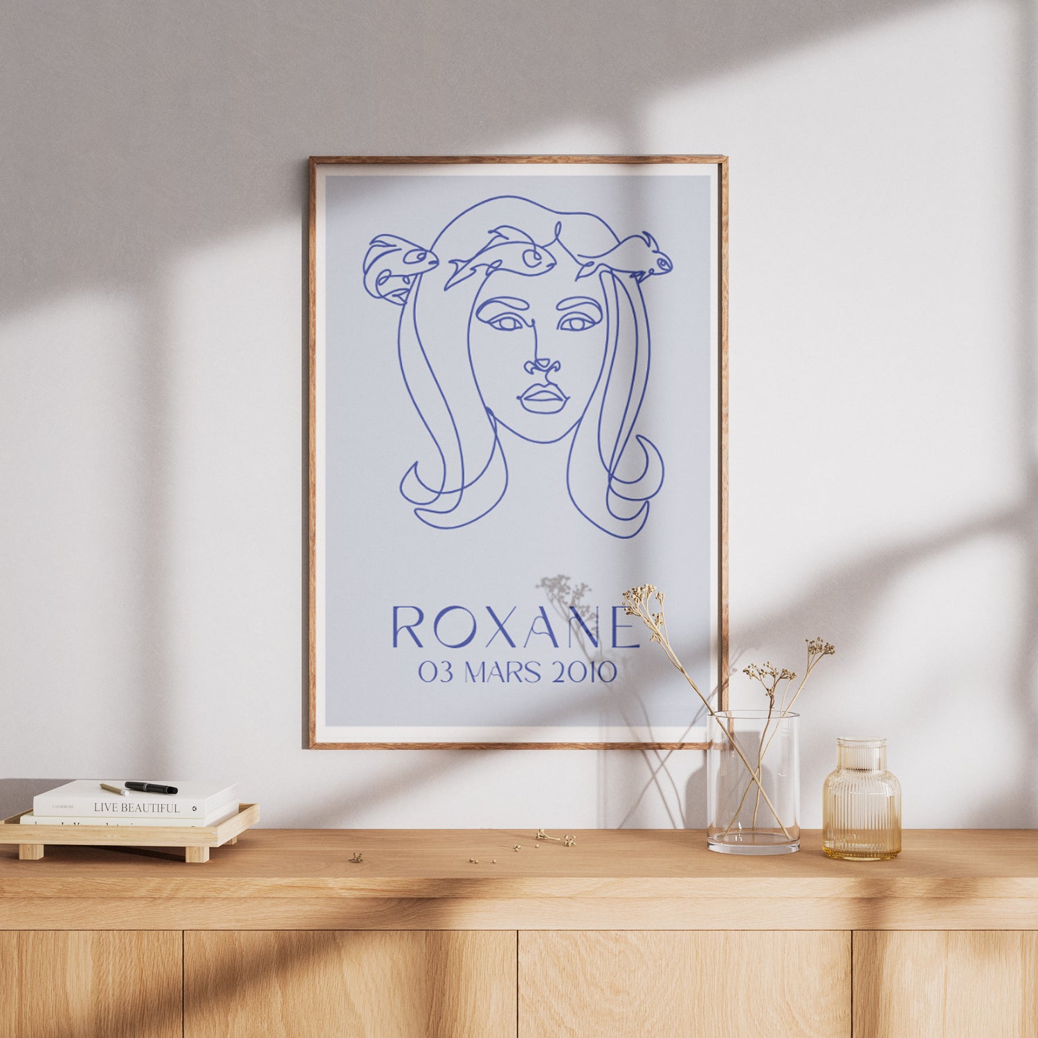 Affiche linéaire signe du zodiaque