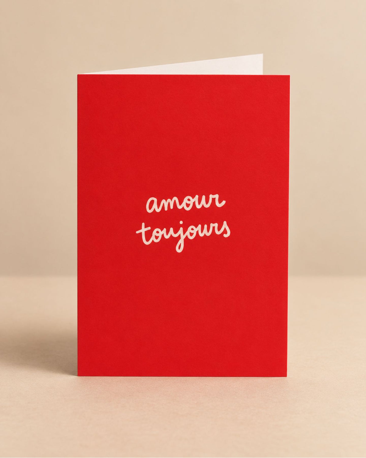 Carte personnalisée avec motif romantique et texte doux