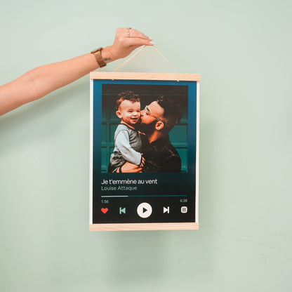 Porte-affiche en bois