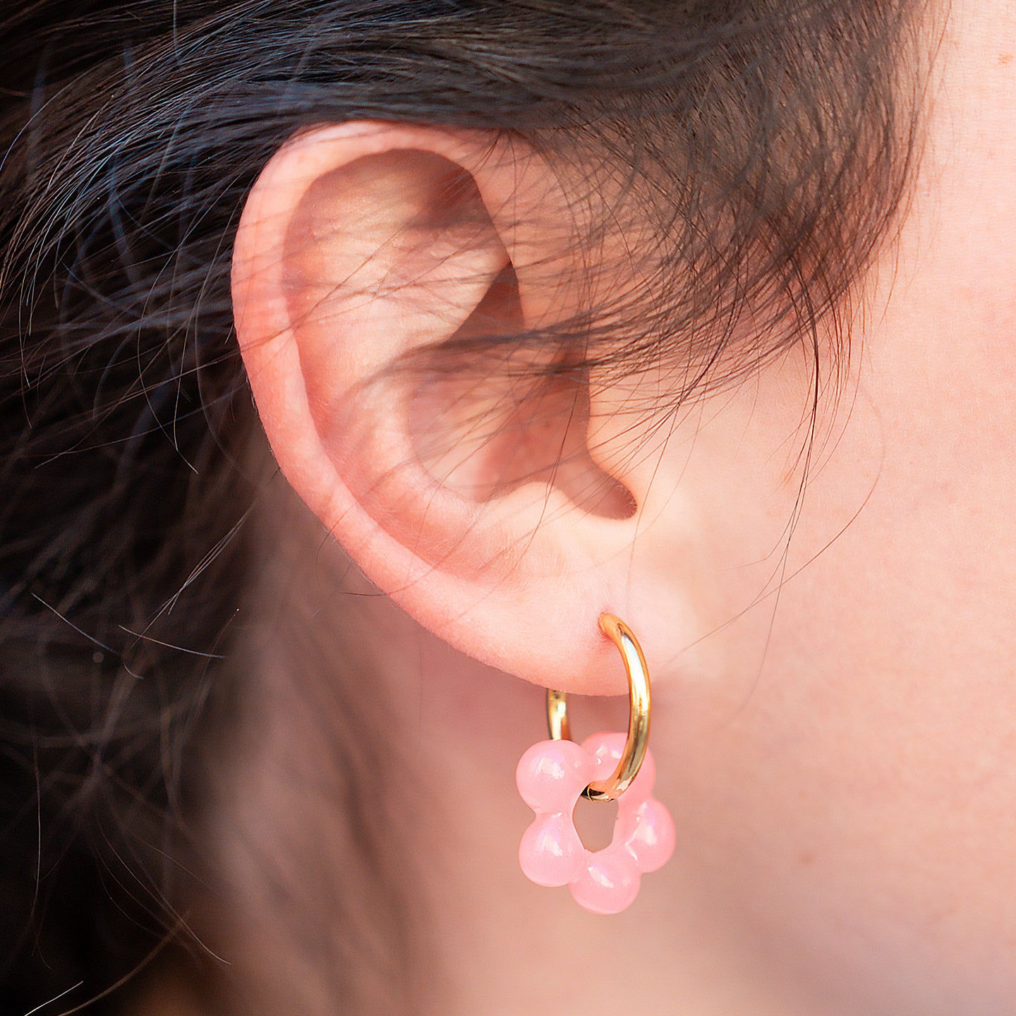 Boucles d'Oreilles Fleuries