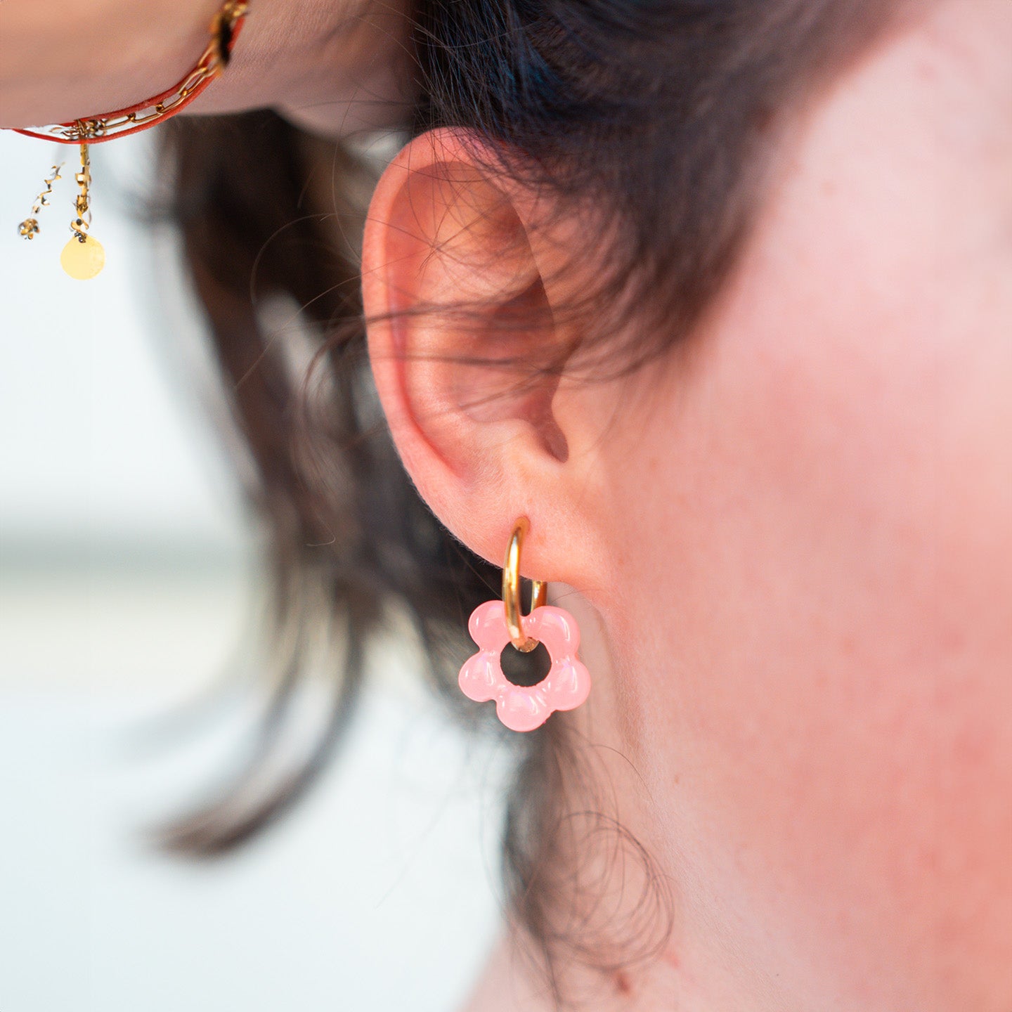 Boucles d'Oreilles Fleuries