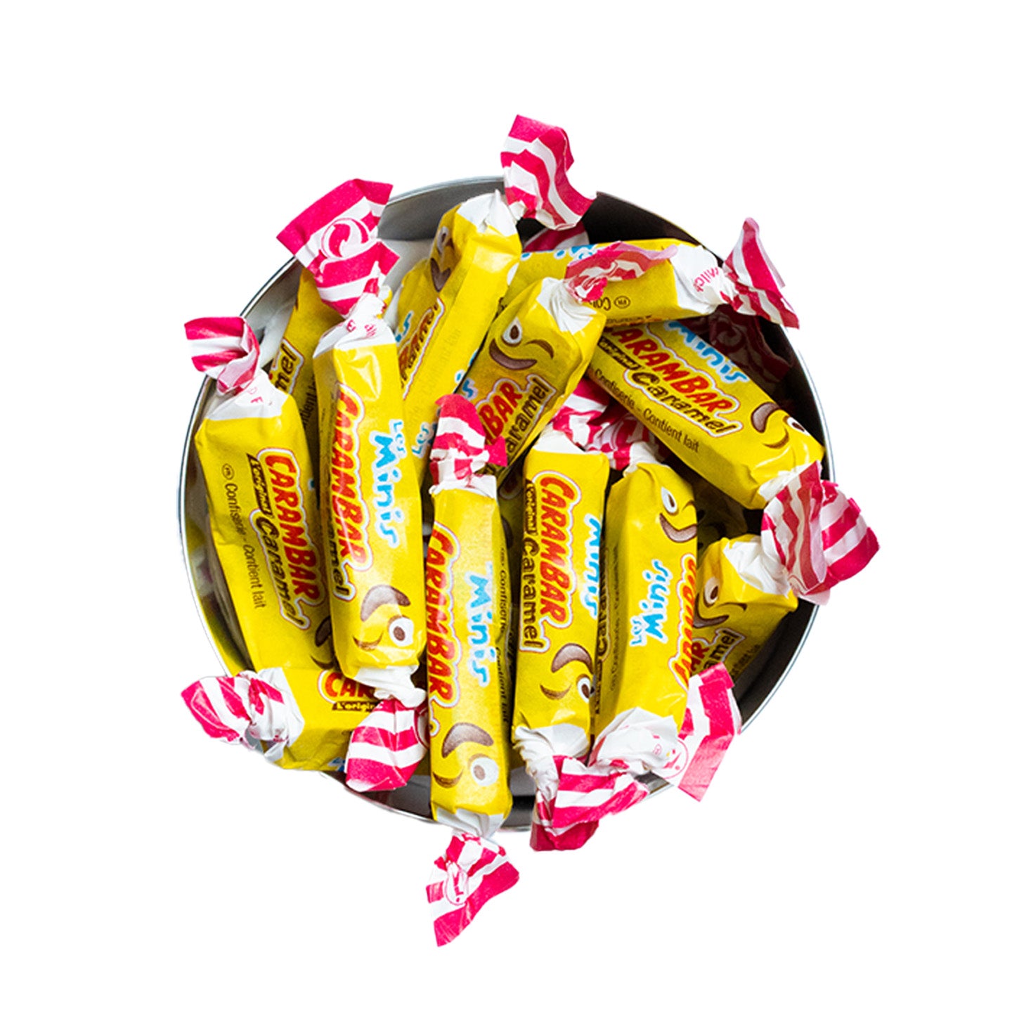 Boîte de bonbons personnalisés avec un design coloré et joyeux