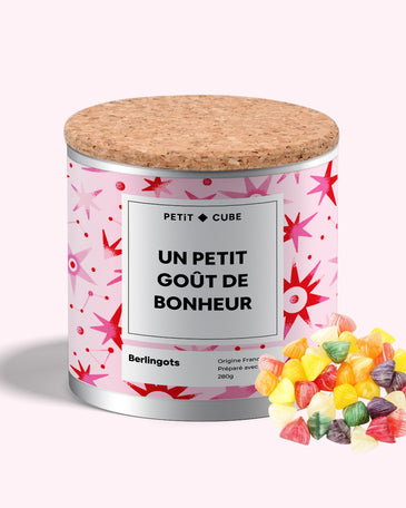 Pot de bonbons personnalisé - texte et photo