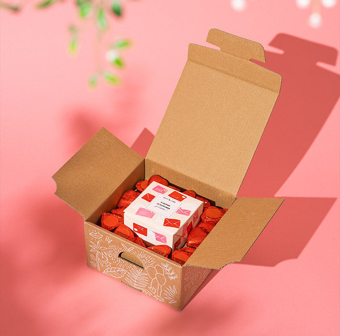 Boîte Cœur Rouge - Packaging Saint Valentin création made in France !